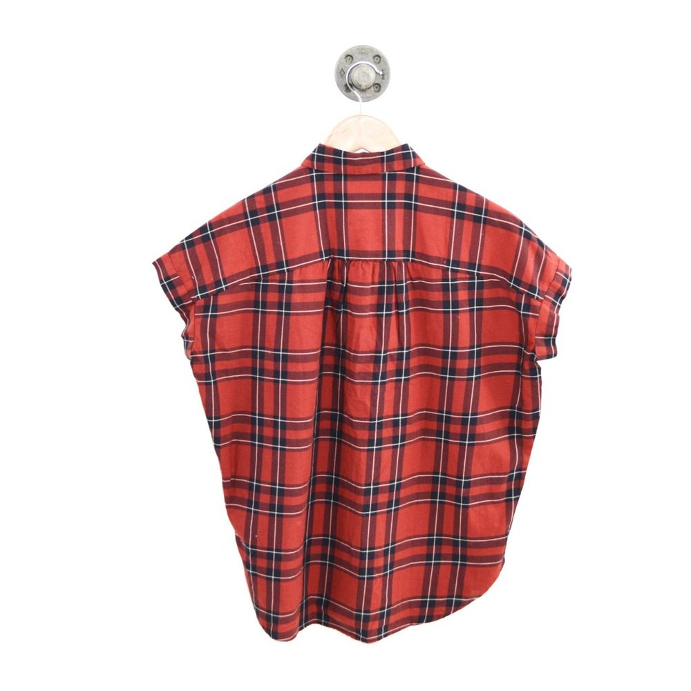Madewell Plaid Button Down Top #196-114 - Picture 3 of 3